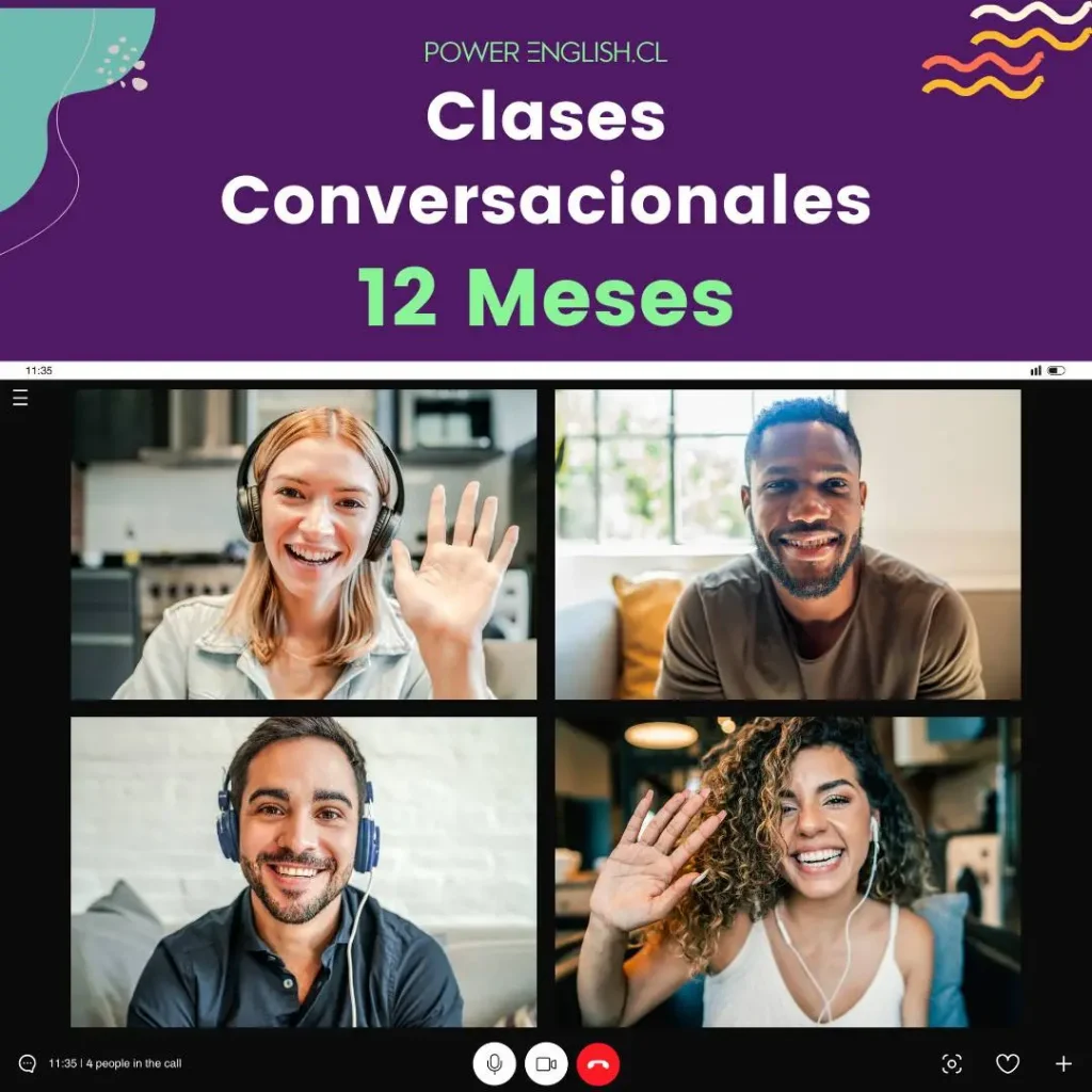 clases de inglés conversacionales 12 meses